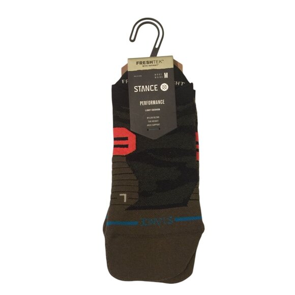 Stance Men's Medium 6-8.5 Primal Light Tab Performance Black Orange - Picture 1 of 4